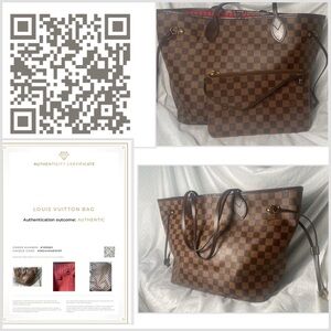 Louis Vuitton Neo Never Full  Damier Ebene lining